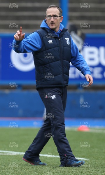 010315 - Cardiff Blues v Edinburgh Rugby, Guinness PRO12 -Cardiff Blues coach Paul John who, along with fellow coach Dale McIntosh, has been put in charge of the region after the departure of Cardiff Blues Director of Rugby Mark Hammett