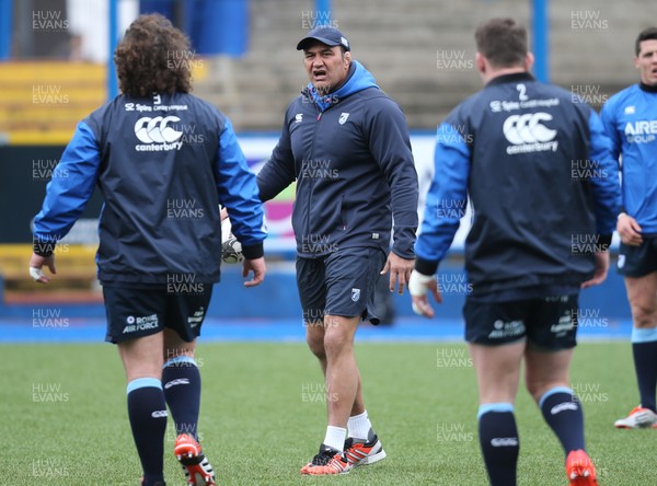 010315 - Cardiff Blues v Edinburgh Rugby, Guinness PRO12 -Cardiff Blues coach Dale McIntosh who along with fellow coach Paul John, has been put in charge of the region after the departure of Cardiff Blues Director of Rugby Mark Hammett