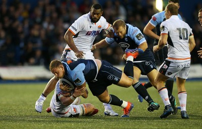 051019 - Cardiff Blues v Edinburgh Rugby - Guinness PRO14 - Corey Domachowski of Cardiff Blues