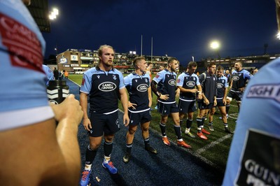 051019 - Cardiff Blues v Edinburgh Rugby - Guinness PRO14 - Dejected Blues at full time