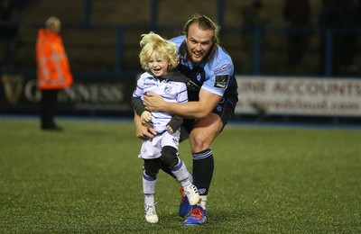 051019 - Cardiff Blues v Edinburgh Rugby - Guinness PRO14 - Kristian Dacey of Cardiff Blues