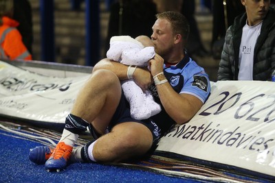 051019 - Cardiff Blues v Edinburgh Rugby - Guinness PRO14 - Corey Domachowski of Cardiff Blues