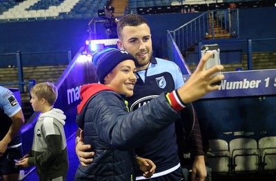 051019 - Cardiff Blues v Edinburgh Rugby - Guinness PRO14 - Aled Summerhill of Cardiff Blues