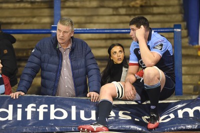 051019 - Cardiff Blues v Edinburgh Rugby - Guinness PRO14 - Seb Davies of Cardiff Blues 