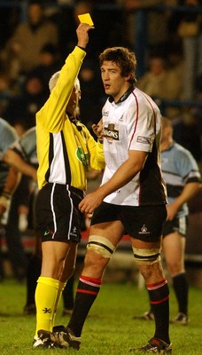 280105 - Cardiff Blues v Edinburgh - Edinburgh's Nathan Hines is sin binned