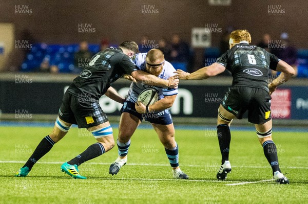 060119 - Cardiff Blues v Glasgow Warriors, Guinness PRO14 - Dmitri Arhip of Cardiff Blues in action 