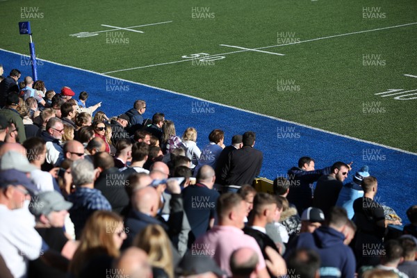 211018 - Cardiff Blues v Glasgow Warriors - Heineken Champions Cup - Fans in the stands at the Cardiff Arms Park