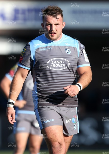 211018 - Cardiff Blues v Glasgow Warriors - Heineken Champions Cup - Dillon Lewis of Cardiff Blues