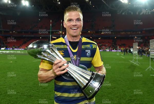 110518 - Cardiff Blues v Gloucester - European Rugby Challenge Cup Final - Gareth Anscombe celebrate