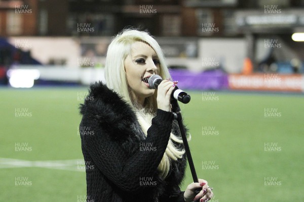 211115 - Newport County v Yeovil Town - Sky Bet League 2 -Half time entertainment at The Cardiff Blues