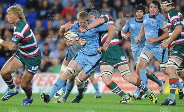 21.08.09 - Cardiff Blues v Leicester Tigers - Pre-Season Friendly - Bradley Davies of Cardiff Blues. 