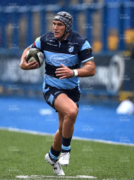 110818 - Cardiff Blues v Leicester Tigers - Preseason Friendly - Tom James of Cardiff Blues gets into space
