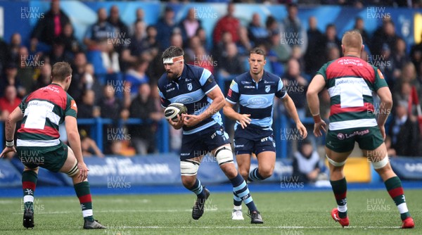 110818 - Cardiff Blues v Leicester Tigers - Preseason Friendly - James Down of Cardiff Blues
