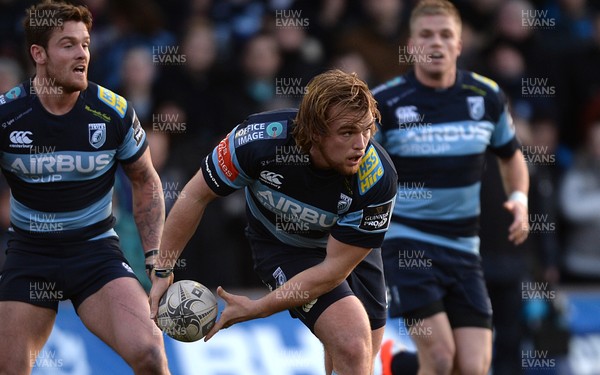 100115 - Cardiff Blues v Leinster - Guinness PRO12 -Kristan Dacey of Cardiff Blues