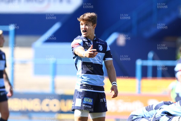 240819 - Cardiff Blues A v Leinster A - Celtic Cup - Jamie Hill of Cardiff Blues A  