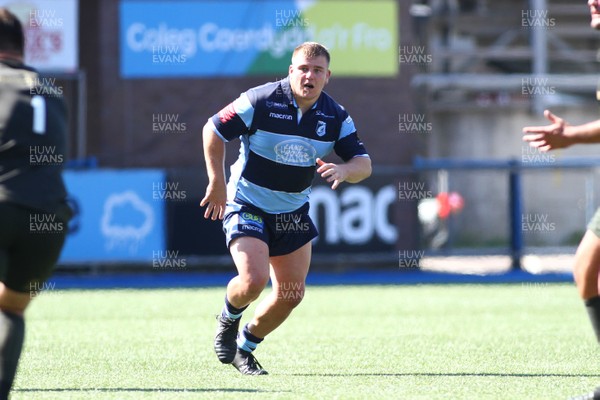240819 - Cardiff Blues A v Leinster A - Celtic Cup - Evan Yardley of Cardiff Blues A  