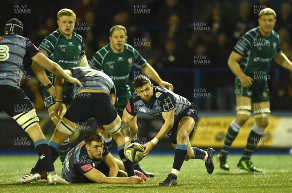 020218 - Cardiff Blues v London Irish - Anglo-Welsh Cup - Lewis Jones of Cardiff Blues
