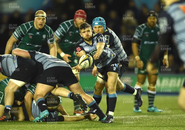 020218 - Cardiff Blues v London Irish - Anglo-Welsh Cup - Lewis Jones of Cardiff Blues