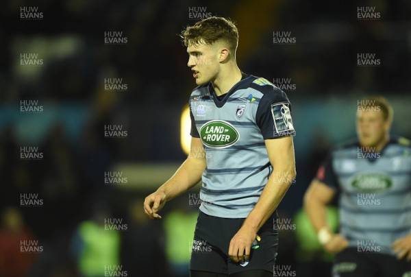 020218 - Cardiff Blues v London Irish - Anglo-Welsh Cup - Max Llewellyn of Cardiff Blues