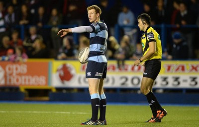 011114 - Cardiff Blues v Munster - Guiness PRO12 -Rhys Patchell of Cardiff Blues