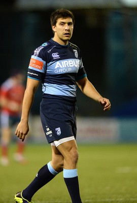 011114 - Cardiff Blues v Munster - Guiness PRO12 -Lucas Amorosino of Cardiff Blues