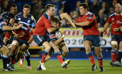 011114 - Cardiff Blues v Munster - Guiness PRO12 -Gavin Evans of Cardiff Blues