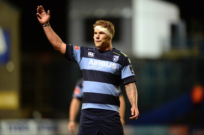 011114 - Cardiff Blues v Munster - Guiness PRO12 -Jarrad Hoeata of Cardiff Blues