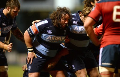 011114 - Cardiff Blues v Munster - Guiness PRO12 -Adam Jones of Cardiff Blues