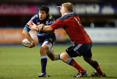 011114 - Cardiff Blues v Munster - Guinness PRO12 -Lucas Amorosino of Cardiff Blues