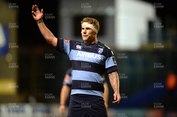 011114 - Cardiff Blues v Munster - Guiness PRO12 -Jarrad Hoeata of Cardiff Blues