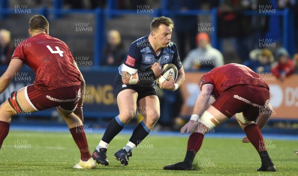 170218 - Cardiff Blues v Munster - Guinness PRO14 - Matthew Rees of Cardiff Blues