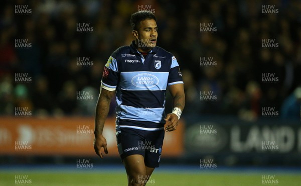 210918 - Cardiff Blues v Munster - Guinness PRO14 - Rey Lee-Lo of Cardiff Blues