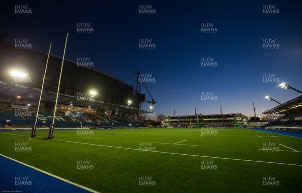 260221 - Cardiff Blues v Munster, Guinness PRO14 - A general view of the Cardiff Arms Park ahead of the Guinness PRO14 match between Cardiff Blues and Munster