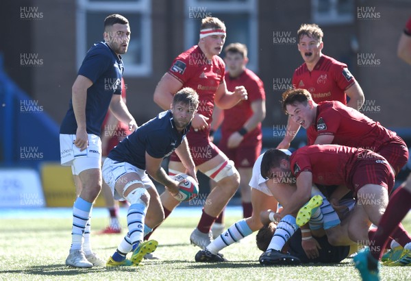 290918 - Cardiff Blues A v Munster A - Celtic Cup - Lewis Jones of Cardiff Blues