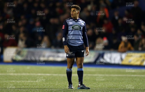 171117 - Cardiff Blues v Ospreys - Anglo Welsh Cup - Ben Thomas of Cardiff Blues