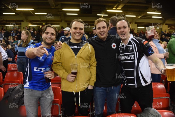 280418 - Cardiff Blues v Ospreys - Guinness PRO14 - Fans