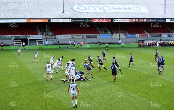 300820 - Cardiff Blues v Ospreys - Guinness PRO14 - A general view of play at Rodney Parade