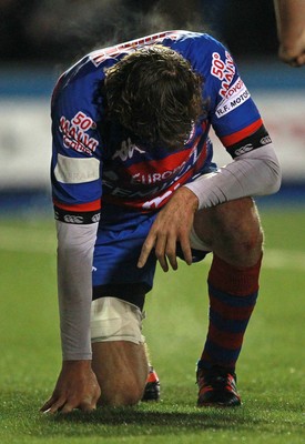 160115 - Cardiff Blues v Rovigo - European Rugby Challenge Cup - Dejected Guglielmo Zanini of Rovigo