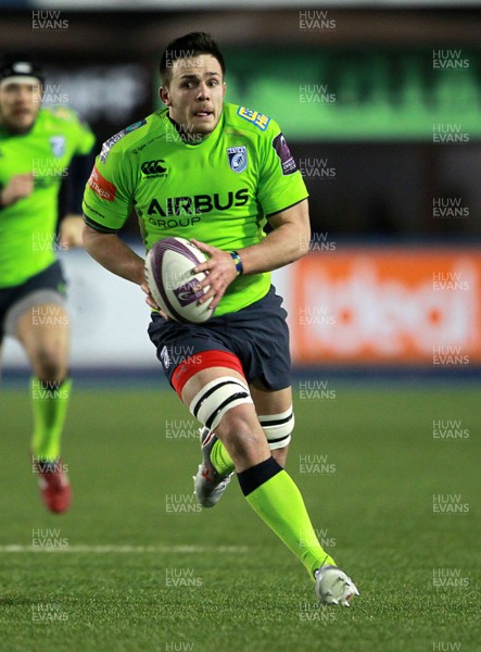 160115 - Cardiff Blues v Rovigo - European Rugby Challenge Cup - Ellis Jenkins of Cardiff Blues