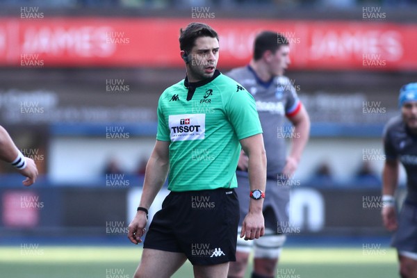 180120 - Cardiff Blues v Rugby Calvisano - European Rugby Challenge Cup - Referee Nika Amashukei from Georgia 