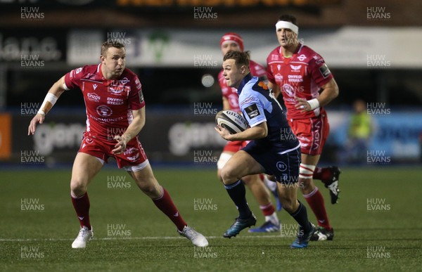 030120 - Cardiff Blues v Scarlets, Guinness PRO14 - Jarrod Evans of Cardiff Blues looks to attack