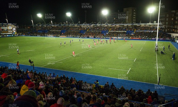 030120 - Cardiff Blues v Scarlets, Guinness PRO14 - A general view of a packed Cardiff Arms Park as the Cardiff Blues and Scarlets start the second half of the match