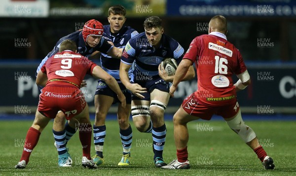041019 - Cardiff Blues A v Scarlets A - Celtic Cup - James Ratti of Cardiff Blues