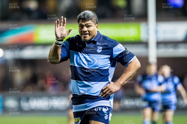 220319 - Cardiff Blues v Scarlets, Guinness PRO14 - Nick Williams of Cardiff Blues reacts during the game 
