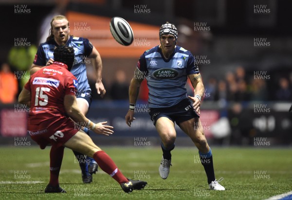 311217 - Cardiff Blues v Scarlets - Guinness PRO14 - Tom James of Cardiff Blues