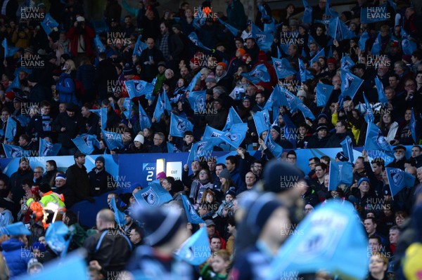 311217 - Cardiff Blues v Scarlets - Guinness PRO14 - Cardiff Blues fans