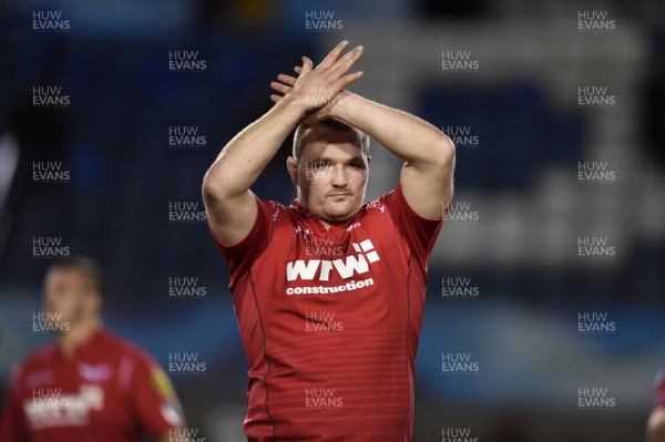 311217 - Cardiff Blues v Scarlets - Guinness PRO14 - Ken Owens of Scarlets at the end of the game