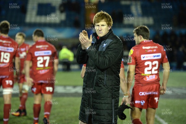 311217 - Cardiff Blues v Scarlets - Guinness PRO14 - Rhys Patchell of Scarlets at the end of the  game