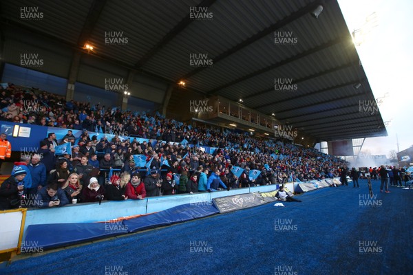 311217 - Cardiff Blues v Scarlets - GuinnessPro14 - A packed house watches Cardiff Blues take on Scarlets