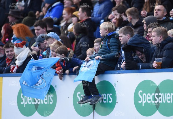 311217 - Cardiff Blues v Scarlets - Guinness PRO14 - Cardiff Blues fans